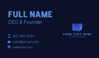 Blue 3D Cube Business Card Image Preview