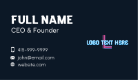 Generic Cyber Letter Business Card Design