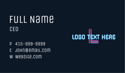 Generic Cyber Letter Business Card Image Preview