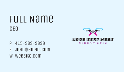 Flying Drone Videography Business Card Image Preview