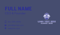 Christianity Blue Crucifix Business Card Image Preview