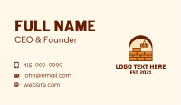 Brick Wall Design Business Card Design