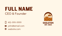 Brick Wall Design Business Card Image Preview