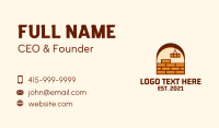 Brick Wall Design Business Card Image Preview