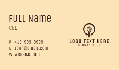 Bakeshop Lightbulb Idea Business Card Image Preview