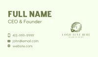 Tropical Leaf Hand Business Card Image Preview