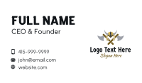 Golden Viking Armor Museum Business Card Preview