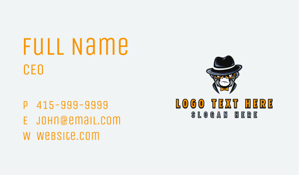 Monkey Fashion Apparel Business Card Design Image Preview