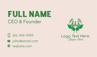 Eco Leaf Tent Business Card Design