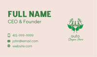 Eco Leaf Tent Business Card Image Preview