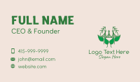 Eco Leaf Tent Business Card Preview