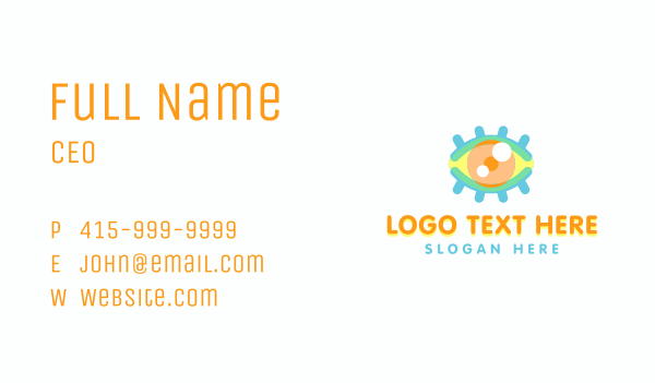 Optical Round Eyes Business Card Design Image Preview