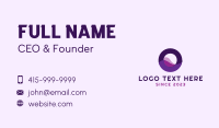 Digital Wave Letter O Business Card Image Preview