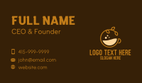 Organic Coffee Cup Business Card Image Preview