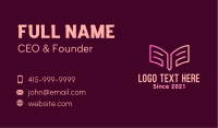 Pencil Open Book Business Card Image Preview