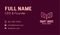 Pencil Open Book Business Card Image Preview