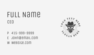 Skull Hat Apparel Business Card Image Preview