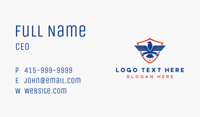 Eagle Patriotic Bird Business Card Image Preview