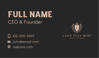 Crown Shield Royalty Business Card Design