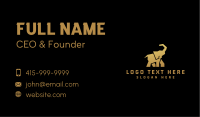 Gold Wild Elephant Business Card Design