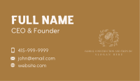 Floral Hairdresser Boutique Business Card Image Preview