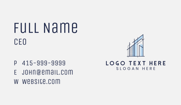 House Property Developer Architect Business Card Design Image Preview