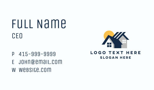 House Building Roof Business Card Design Image Preview