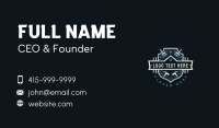 Carpentry Hammer Paintbrush Business Card Preview