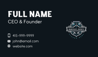 Carpentry Hammer Paintbrush Business Card Image Preview