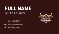 Construction Nail Builder Business Card Image Preview