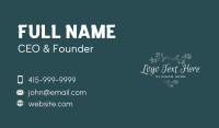 Elegant Floral Wordmark Business Card Image Preview