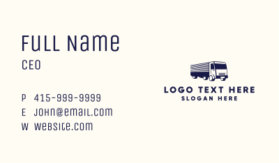 Express Truck Delivery Business Card Image Preview
