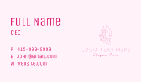 Woman Flower Bloom Business Card Image Preview