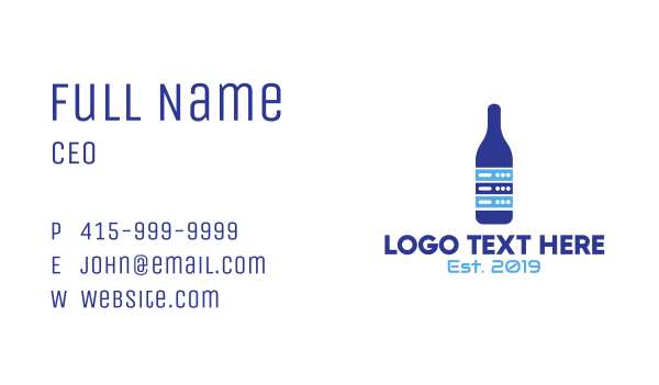 Geek Bar Drink Business Card Design Image Preview