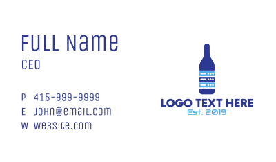 Geek Bar Drink Business Card Image Preview