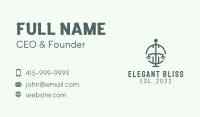 Green Law Firm Scale  Business Card Image Preview