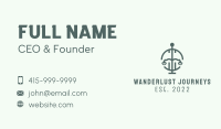 Green Law Firm Scale  Business Card Image Preview