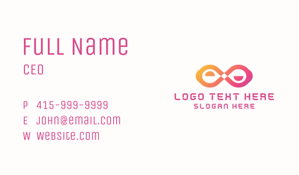 Gradient Creative Infinity  Business Card Design Image Preview