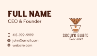 Brewed Coffee Filter  Business Card Image Preview