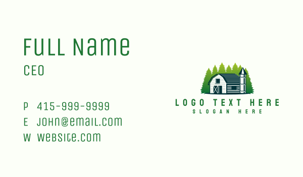 Farm Agriculture Barn Business Card Design Image Preview