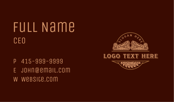 Planer Saw Carpentry Business Card Design Image Preview
