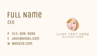 Abstract Cubism Woman Face Business Card Image Preview