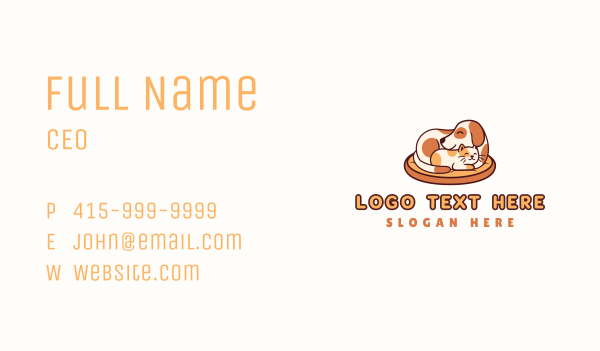 Dog Cat Pet Bed Business Card Design Image Preview