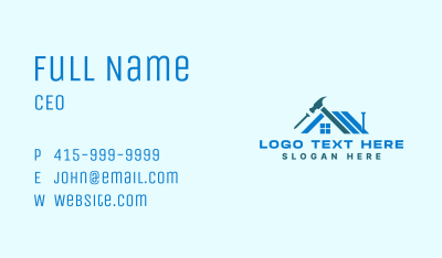 Roof Remodel Hammer Business Card Image Preview