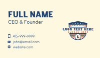 American Patriotic Shield Business Card Preview