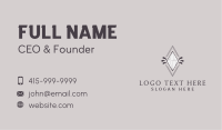 Diamond Glam Jewelry Business Card Design
