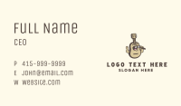 Guitar Singer Mascot Business Card Image Preview