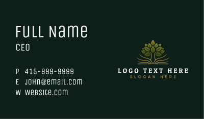 Tree Learning Education Business Card Image Preview