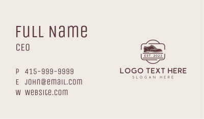 Leather Oxford Shoes Business Card Image Preview