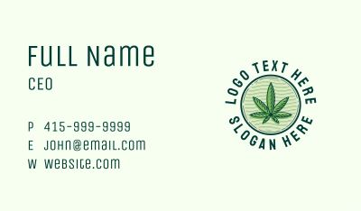 Medical Organic Leaf Business Card Image Preview